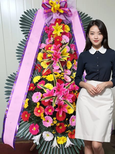 여의도웨딩컨벤션 3단화환 기본형