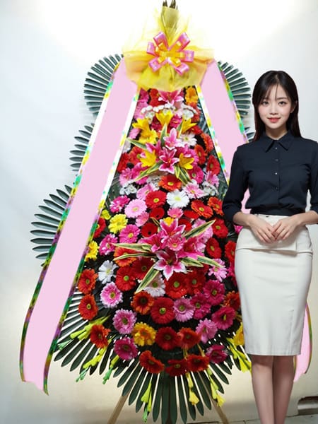 여의도웨딩컨벤션 3단화환 고급형